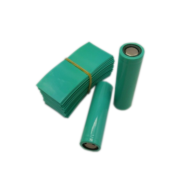 100Pcs 18650 Lithium Battery Heat Shrinkable Sleeve Battery Cover Skin Pvc Heat Shrinkable Film Shrink Tube: GRASS GREENx100pcs