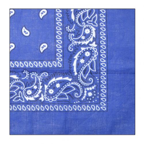 Hip hop bandana mand kvinder udendørs pandebånd hårbånd håndled wraps hår tørklæder paisley tørklæde hår tilbehør: Mørkeblå