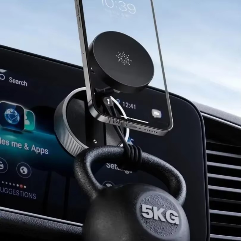 360 ° Obrotowy magnetyczny uchwyt na telefon z przyssawką próżniową Stojak na konsolę do Magsafe iPhone 16 15 14 13 12 Pro Składany stojak obrotowy