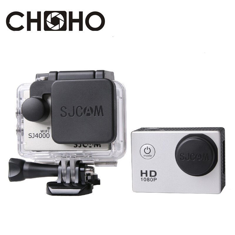 SJ4000 Lens Cap Cover + Standaard Waterdichte Case Behuizing Cover Voor SJ4000 SJCAM SJ4000WIFI Camera Accessoires