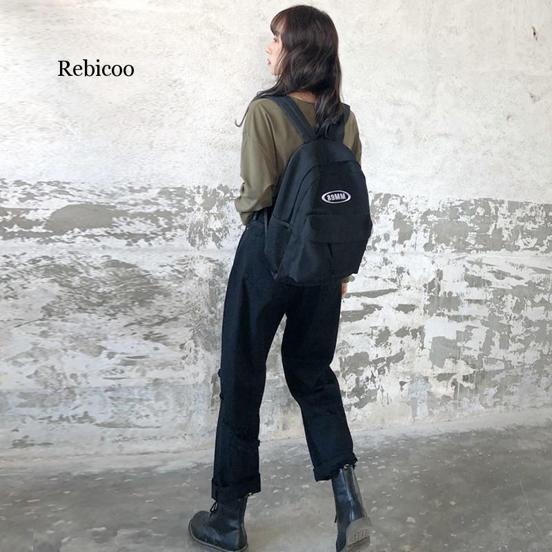 Vintage losse jeans, zwarte rechte wijde pijpen, hoge taille, gescheurde jeans voor vrouwen, knielange gescheurde broeken, mom jeans, vriendjes