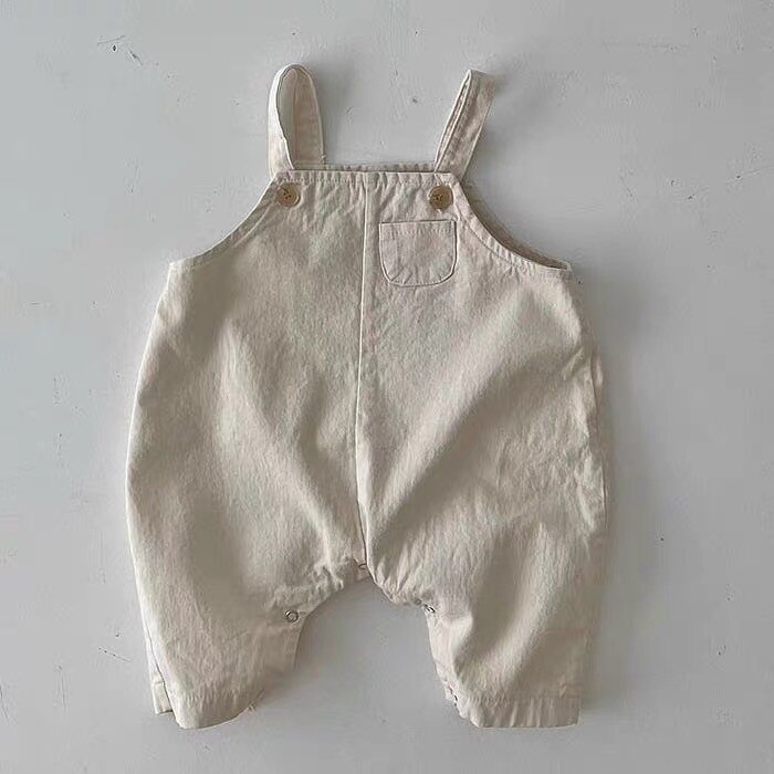 2022 estate nuovo bambino senza maniche pagliaccetto di jeans carino cinturino infantile tuta bambini ragazzi ragazze tuta di jeans vestiti del bambino 0-24M: apricot / 12M  80cm
