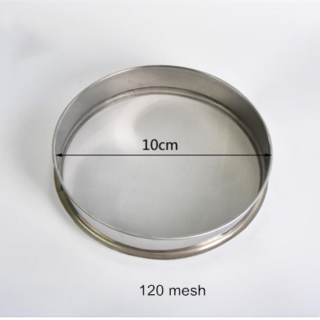 Pottery Art Stainless Steel Glaze Filter Sieving Screen Ceramic Glaze Slurry Sieve Mesh Pigment Mud Filter Polymer Clay Tools: 10cm 120mesh