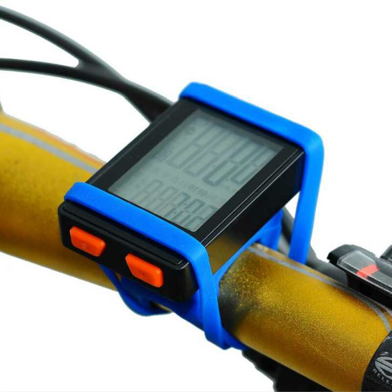Silikone rem cykel lys fakkelholder bandage lommelygte klip cykel styr silikone elastisk bælte mtb tilbehør