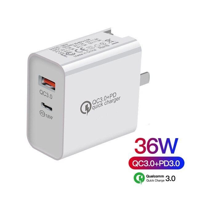 15w rápido qi carregador sem fio para iphone 12 11 xs max xr x 8 3 em 1 estação de carregamento para apple watch 6 5 4 3 2 iwatch airpods pro: Only 36W US Plug
