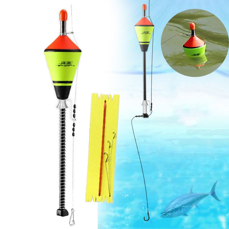 Galleggiante da pesca professionale carpa automatica portatile galleggiante da pesca attrezzatura da pesca artefatto da pesca veloce impostato di ami da pesca nuovo