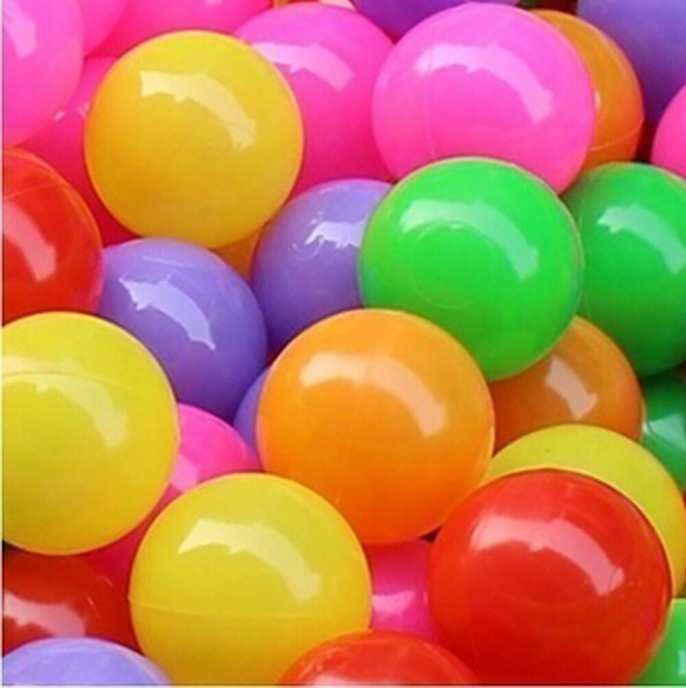 50 st baby färgglada mjuk plast vatten pool havsvåg boll utomhus roliga leksaker