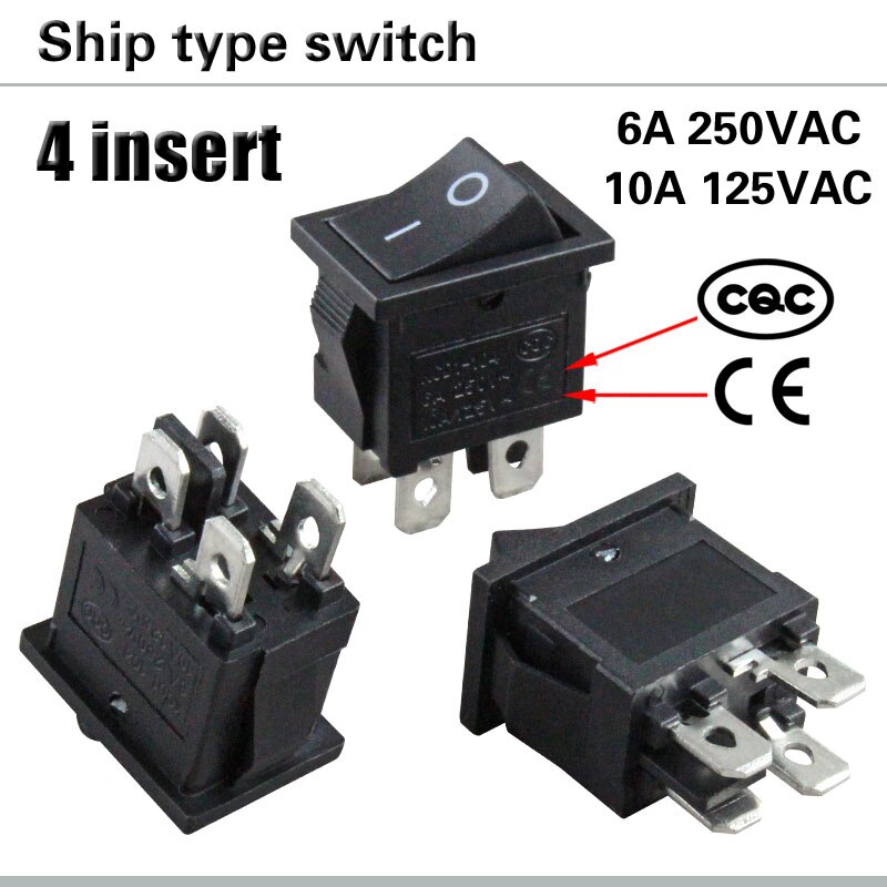 LCD TV switch KCD1-104 LCD TV power switch 4 feet boat switch