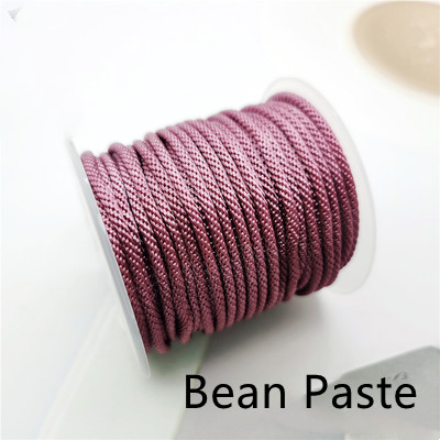 Cuerda de maíz de de 2,5mm, hilo tejido a mano para collar, pulsera, línea de joyería, bricolaje: Blanco sin níquel