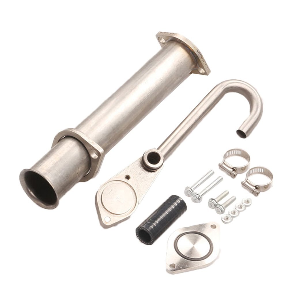 6.0L EGR Valve Pipe Kit EGR Bypass & Delete Kit Auto Kit for Ford F250 F350 F450 03-07 6.0L POWERSTROKE Diesel Turbo