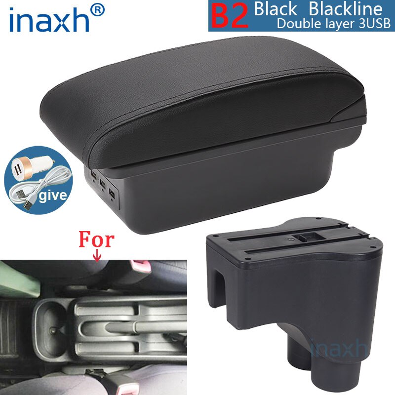 For Daihatsu Terios 2 armrest box central Store content box products interior Car Armrest Storage Car accessories parts: Orange