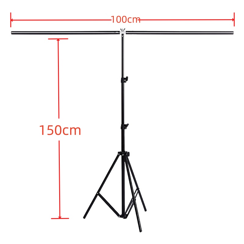 Sistema de soporte de fondo de PVC para fotografía, fondos de Metal para estudio fotográfico con bolsas: Negro