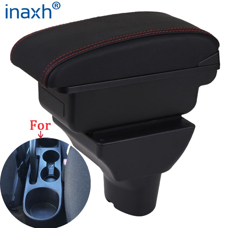 For Hyundai I20 Armrest Interior Parts special Retrofit parts Car Armrest Center Storage box with USB LED light