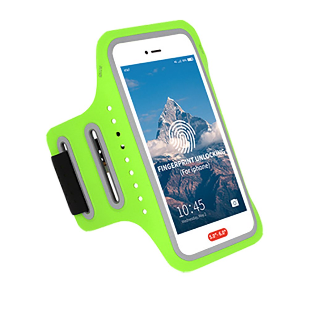 pinzheng 4.7-6.5 inch Armband Phone Case for iPhone 11 11 pro Max X XR 7 8 Plus Samsun Breathable Mobile Phone Running Armband: cyan