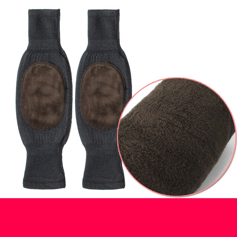 Winter Beenwarmers Vrouwen Koppels Plus Fluwelen Voet Knie Bescherming Thermische Gebreide Elastische Hoge Elastische Harajuku Gehaakte Ulzzang: coral velvet