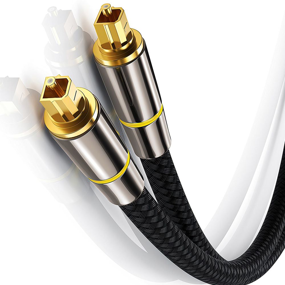 Digitale Optische Audio Kabel Toslink SPDIF S/PDIF Coaxiale glasvezel Draad Voor Soundbar Versterkers Blu-ray Subwoofer: 2m