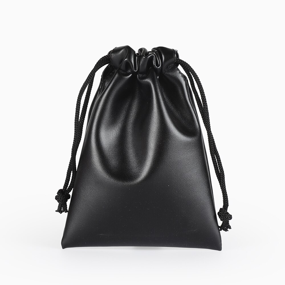 1pc 7x8, 9x9, 12x11, 11x15, 15x20, 21x25cm Drawstring PU Leather Bags Jewellery Pouches Packing Pouch Storage Bag