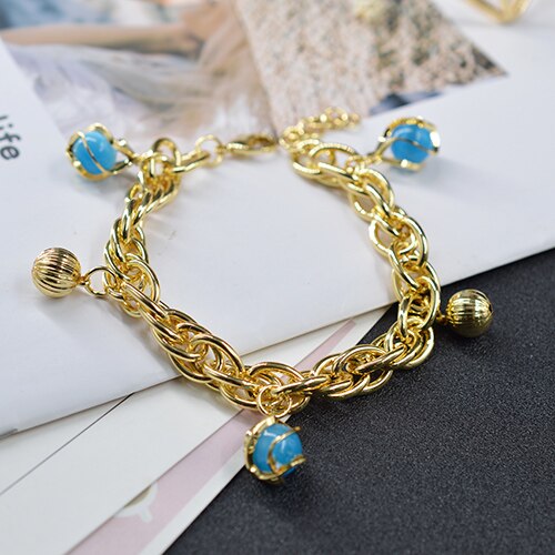 Sunny Sieraden Sieraden Charme Armbanden Voor Vrouwen Hand Kettingen Link Chain Bal Armband Geometrische Dagelijkse Slijtage: SY-H104B