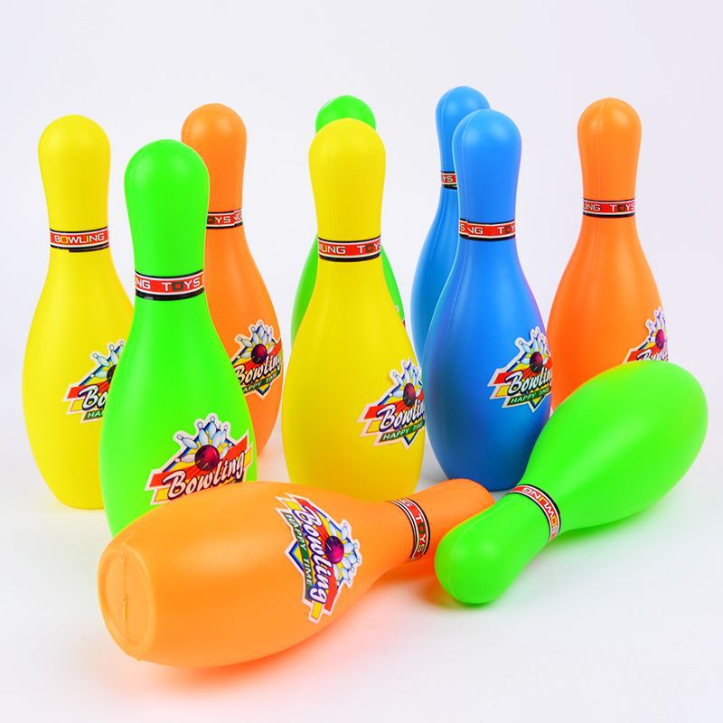 [Grappige] 12 Stks/set Sport Game Baby Bowling Praktijk Speelgoed Grijpen/Beweging Vermogen Ontwikkelen Speelgoed 10 Flessen + 2 Ballen Beste Cadeau