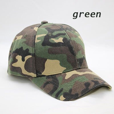Bingyuanhaoxuan camouflage baseball cap kvinders mænds snapback hip hop cap forår hatte til mænd hær cap gorras casquette: Grøn