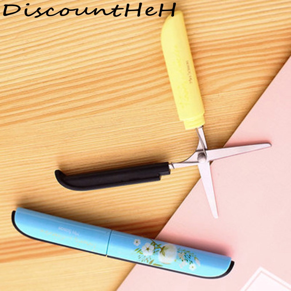 Novelty Flowers Pattern Portable Scissors Diy Scrapbooking Photo Paper Cutter Stationery Scissors Office School Supplies Clipper