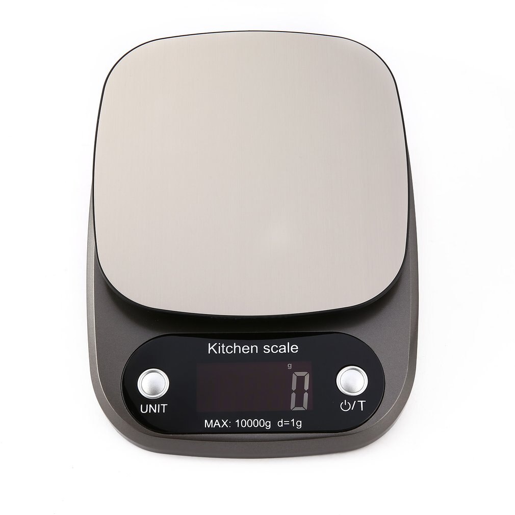 10kg/0.1g Digital Scale Scale High Accuracy Scale Stainless Steel Salver LCD Display Pocket Scale Kitchen Multiple Use