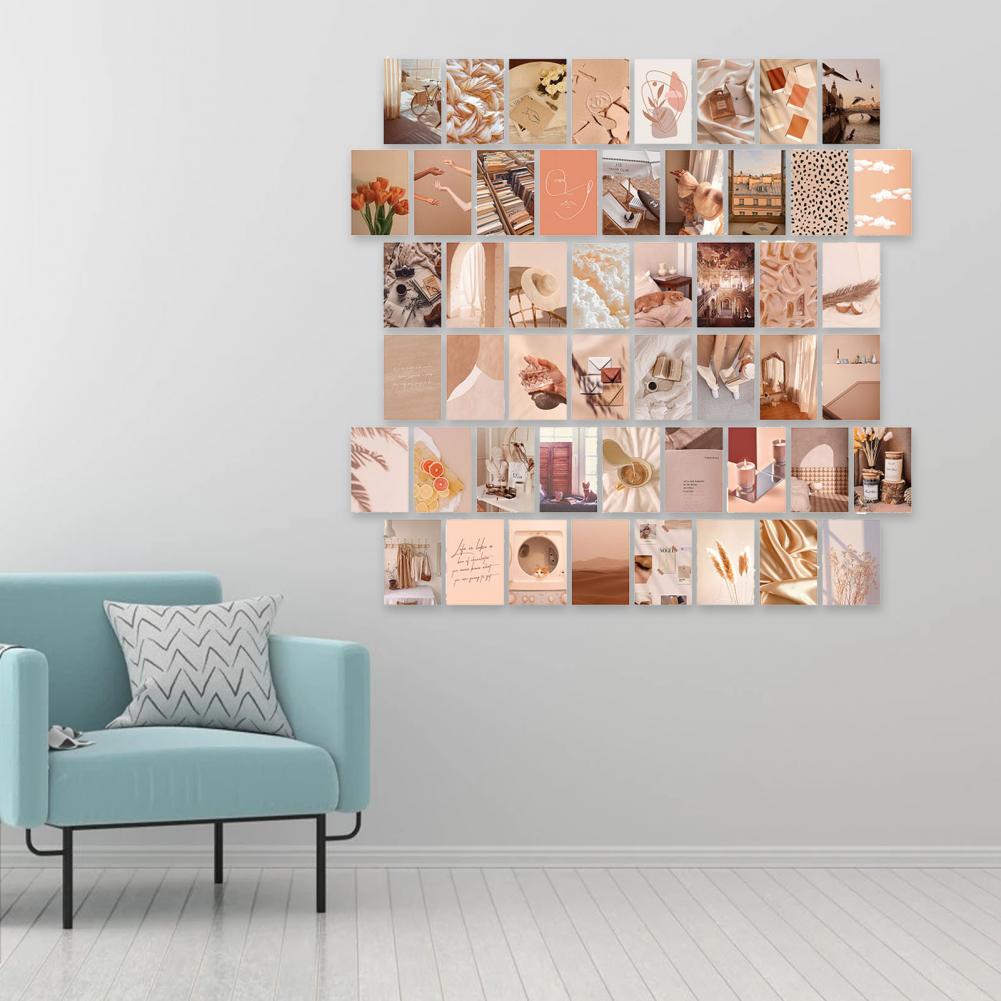 50 Stks/set Muur Print Mooie Lichtgewicht Vakmanschap Voor Gang Muur Collage Muur Esthetische Foto 'S