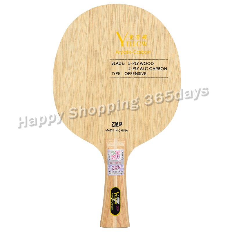 729 Black Blue Yellow ALC Carbon Table Tennis Blade Offensive Ping Pong Paddle Racket Bat