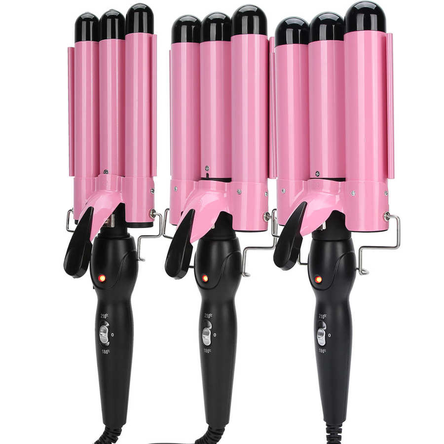 3 Barrel Curling Iron Wand Professiona Adjustable Hair Curler Irons Hair Waver Crimper Hair Styling Tool Hair Styler Wand