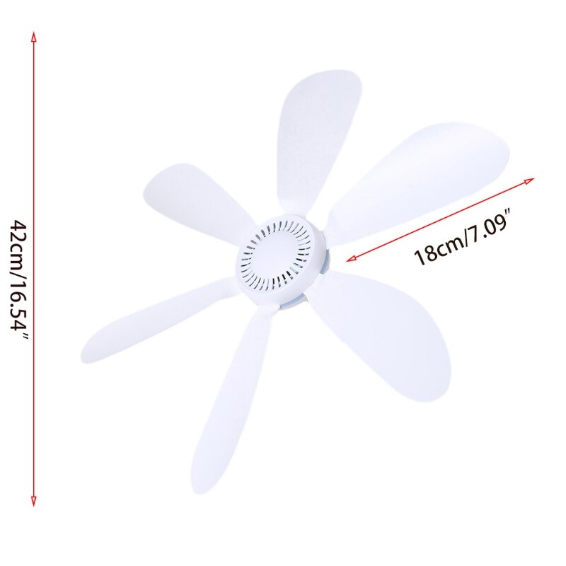 AC 220V 20W 6 Leaves 16.5&quot; Ceiling Fan mini Fan dormitory net fan with 1.8m Cord,Can not Support AC 110V