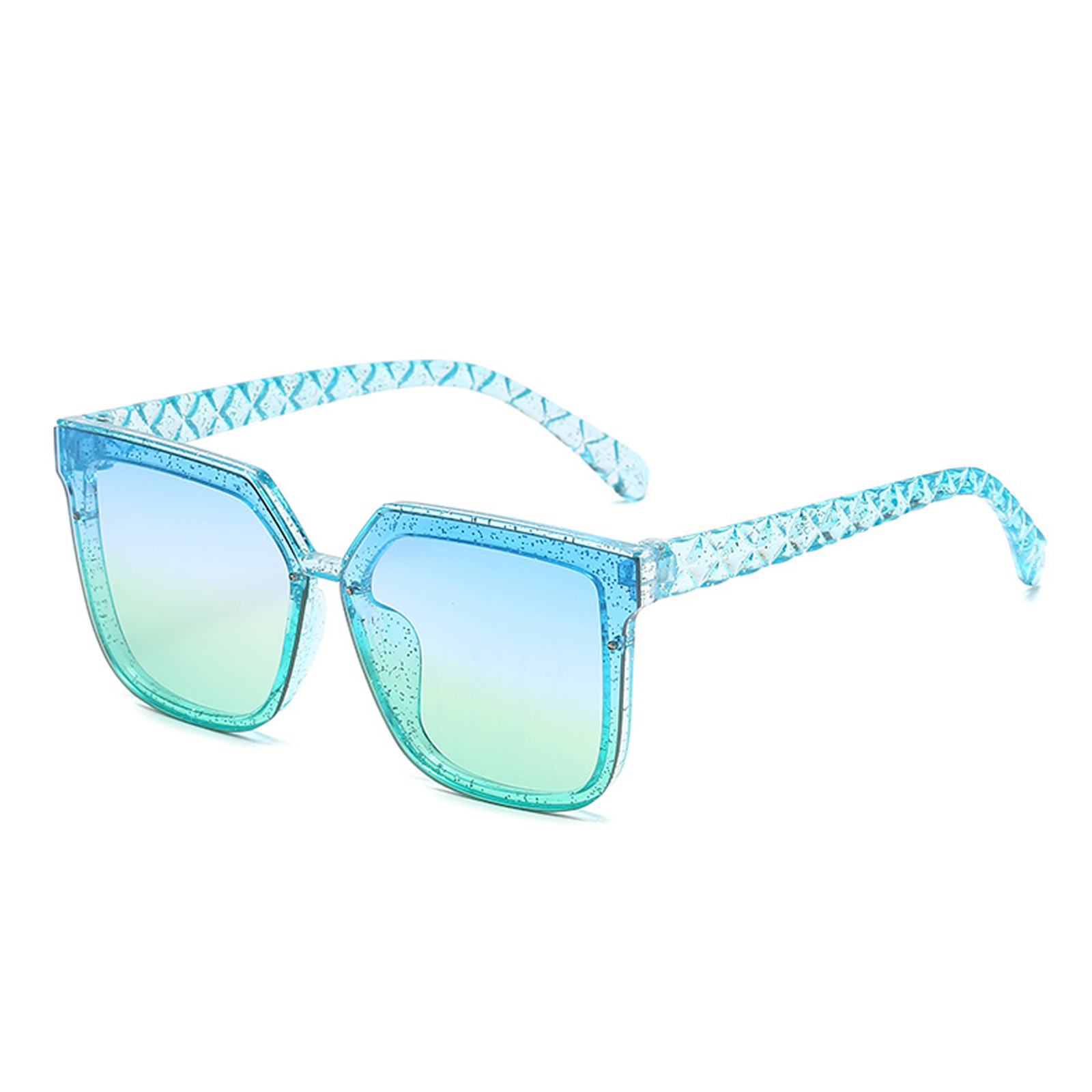 Children Lightweight Sunglasses, Square Shape Sunglasses for Boys and Girls, Black/ Grey/ Blue/ Tawny/ Pink/ Purple 5-12Years