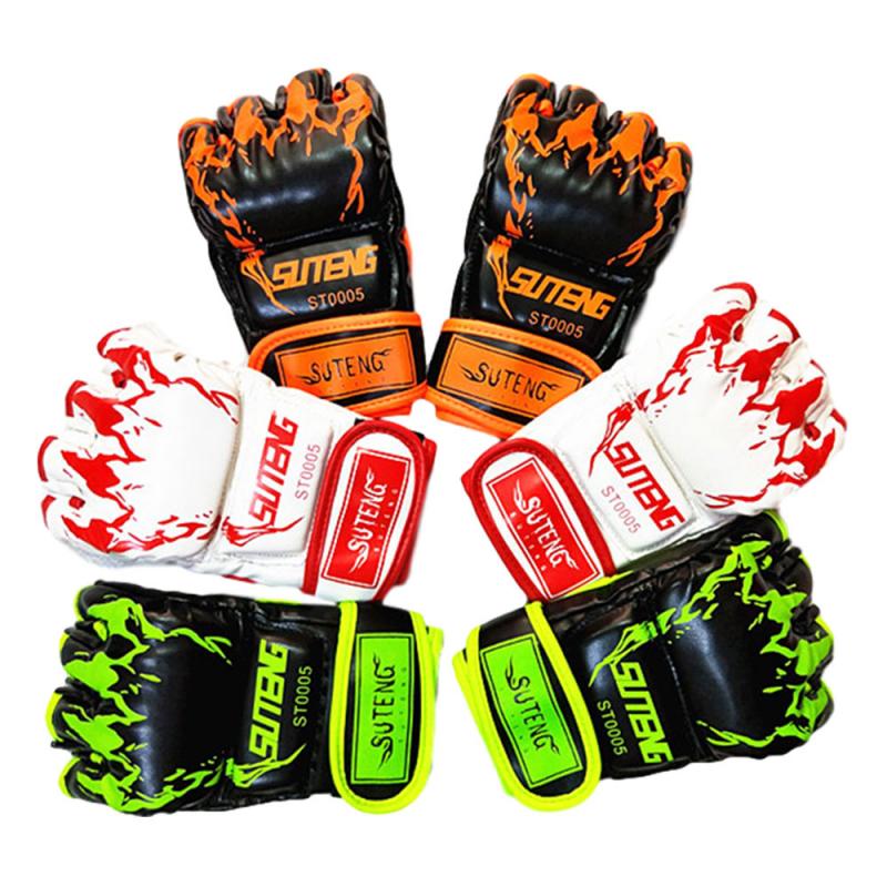 Guantes de boxeo de puntuación con cinco dedos, Garra de Tigre MMA integrado de lucha sin arena guantes adultos niños equipo