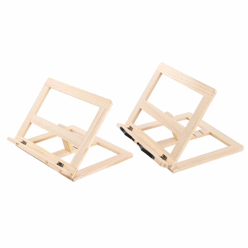 Foldbart træ bogstøtter stand kogebog holder læsestativ træ læser bog support stativholdere tablet pc