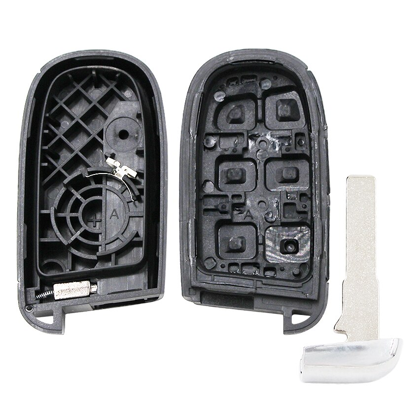 3/4/5 buttons Smart Remote Key Shell for Fiat 500X 500 500L for Jeep Renegade Compass M3N-40821302 with uncut SIP22 blade