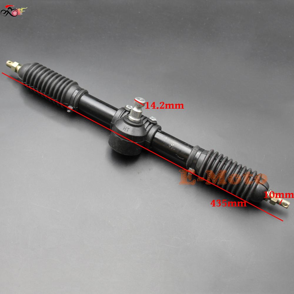 110cc 125cc 140cc 150cc Go Kart Go Cart 300mm Steering Wheel Gear Rack Pinion Tie Rod Rack Adjustable Shaft Assembly