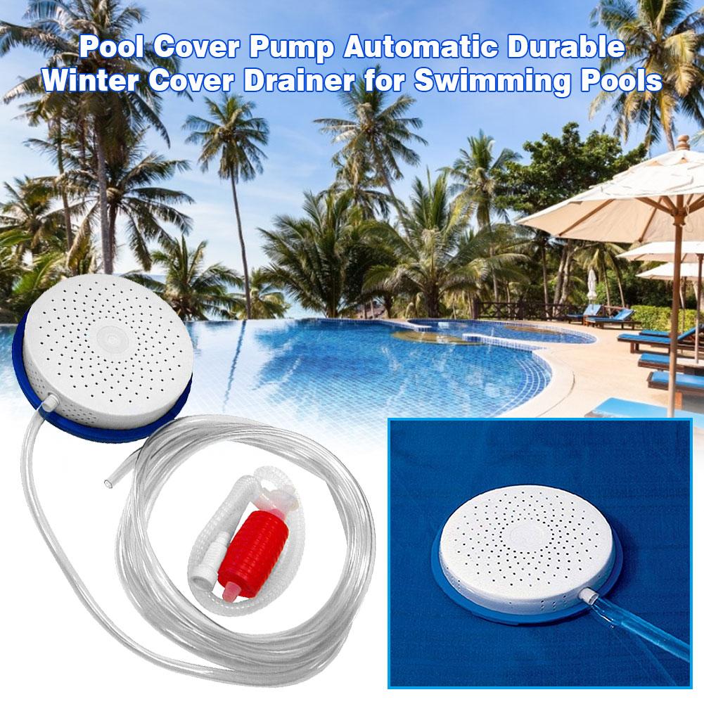 Swimming Pool Cover Automatic Drain Syphon Quickly Empties Water Off Durable Squeeze Operated Pump For Swimming Pools
