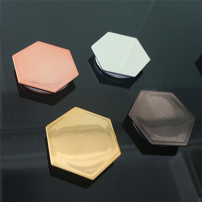 1 stuk hexagon gegalvaniseerd materiaal mobiele telefoon opvouwbare stretch airbag beugel vinger ring telefoonhouder ballon ondersteuning