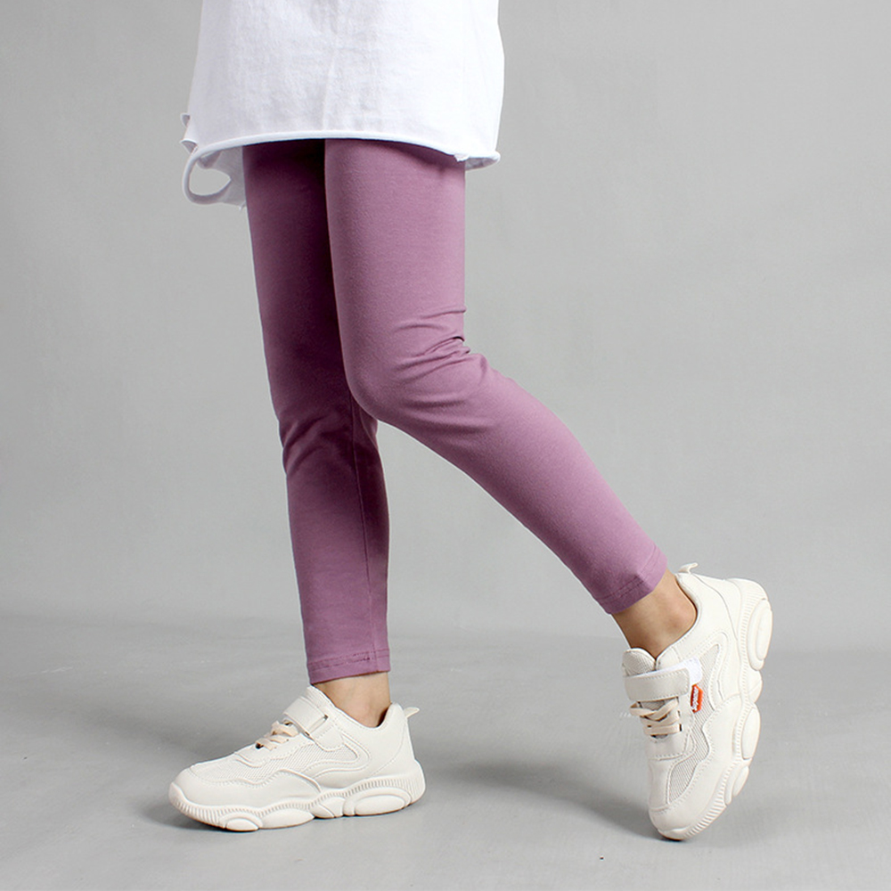 Patpat Zomer Lente En Herfst Modieuze Solid Leggings Broek Voor Meisjes Grote Kinderkleding Kinderen Meisje Bodems