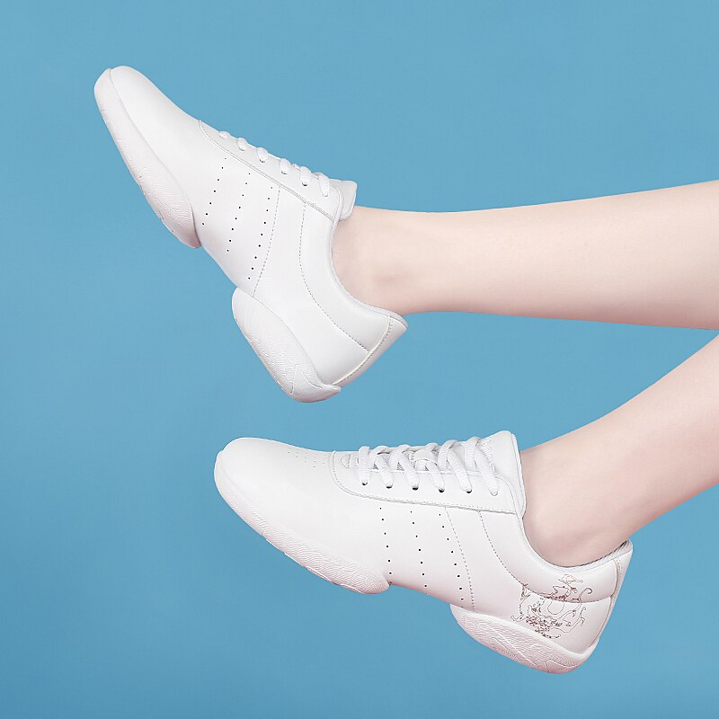 Children Girls Aerobics Dance Shoes Hip-hop Jazz Shoe Women Competitive Gym Fitness Shoes Soft Sole Kids Woman's Dance Sneakers