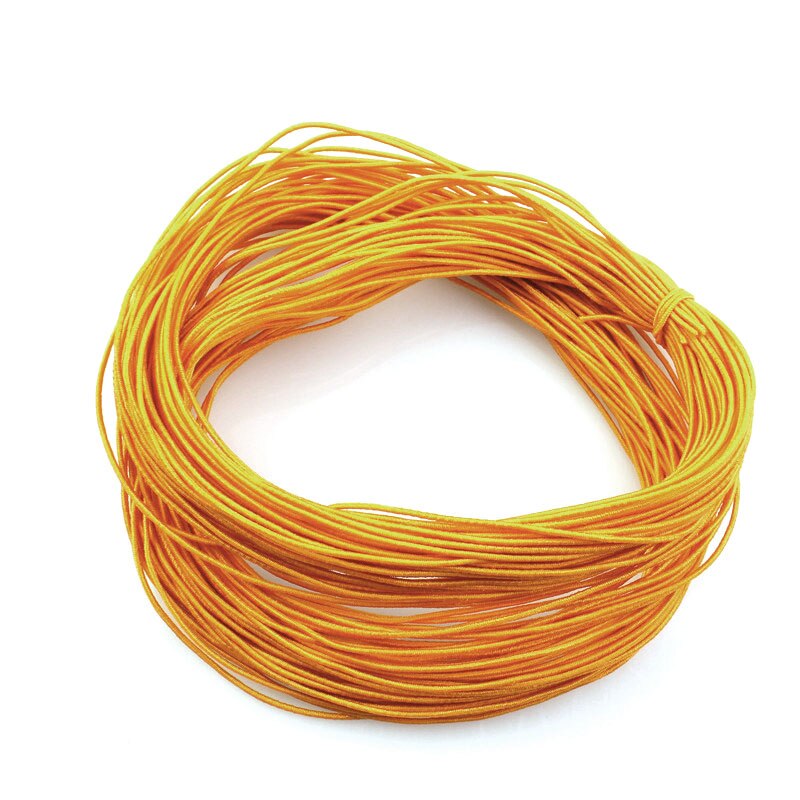 1mm 24M Geflochtene Elastische Schnur Perlen Themen Stretch String Stoff Crafting Schnüre für Schmuck Machen 23 Farben: Orange