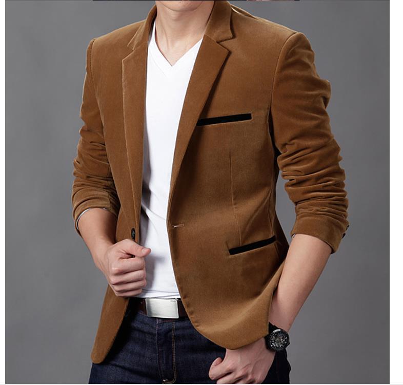 Lyxig kavaj herr vårmärke bomull slim fit herr kostym terno masculino herr kavaj masculino