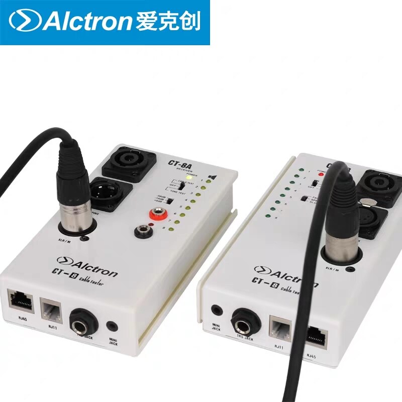 Alctron ct -8 multi-purpose audio kabel tester line test instrument engineering ledningsadskillelse test