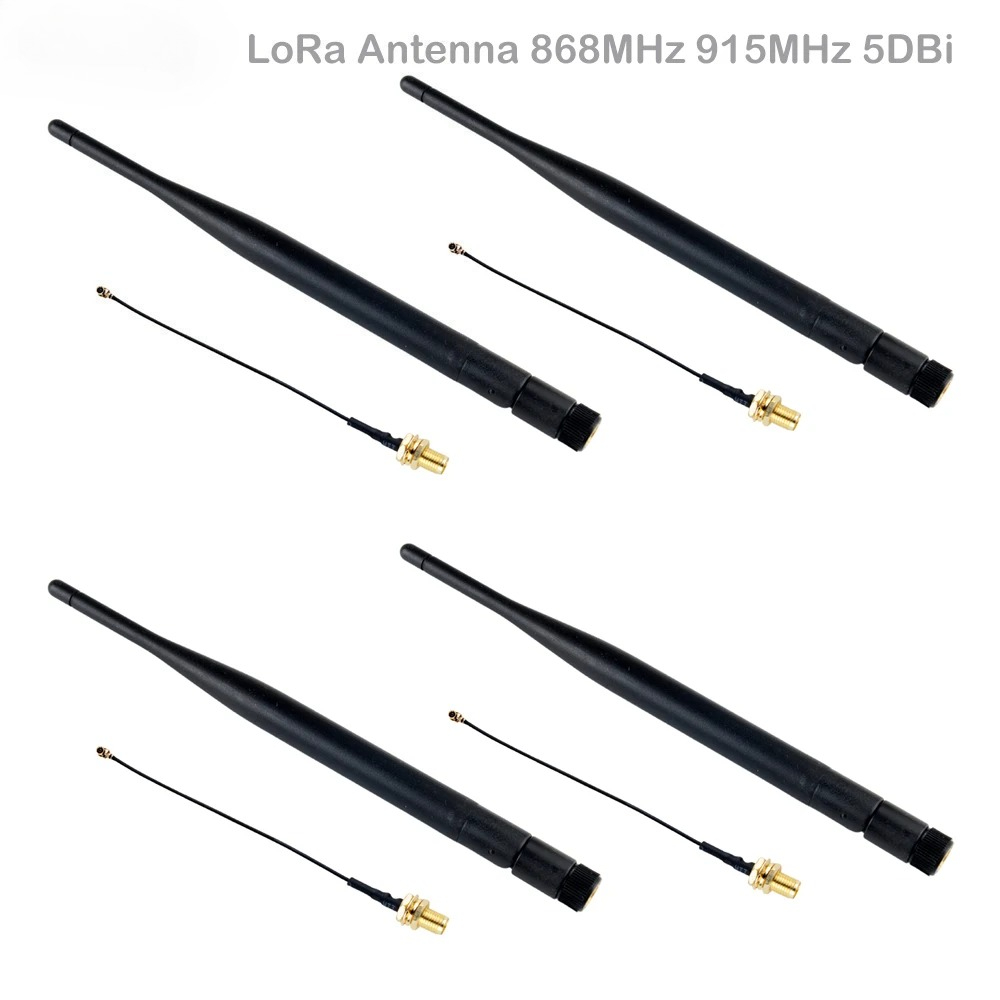 LoRa-Antenne, 868 MHz, 915 MHz, 5 dBi, SMA-Stecker mit Verlängerungskabel, omnidirektionale LoRa32-Gremium-Antenne für LoraWAN Meshtastic
