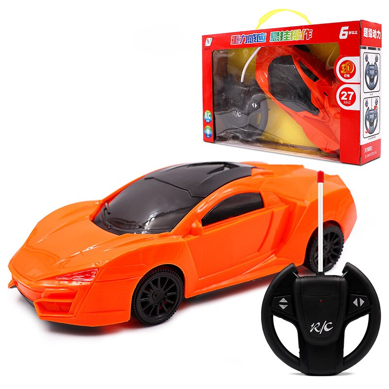 Neue Kinder der Vier-weg Fernbedienung Sport Auto Drift Auto Bugatti Fernbedienung Auto Modell Spielzeug: 4 Lycan Orange