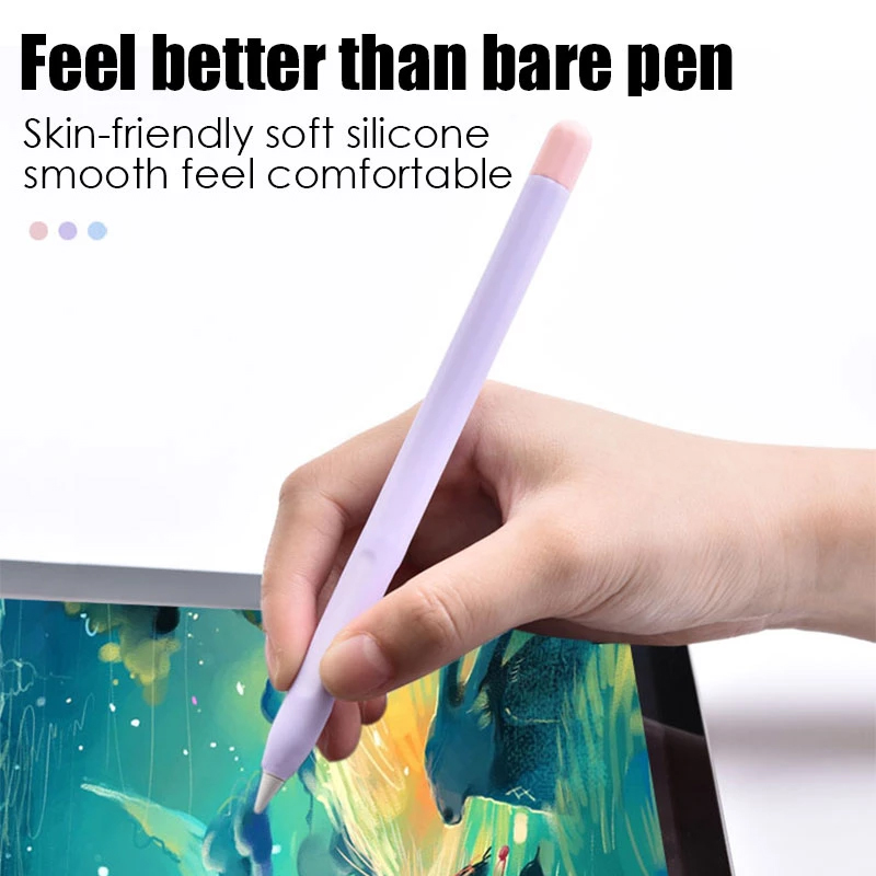 Stylus Cover Silicone Pen Case For Apple Pencil 1 2 Color Matching Stylus Protective Case Non-slip Anti-fall iPad Pen 2 1 Cover