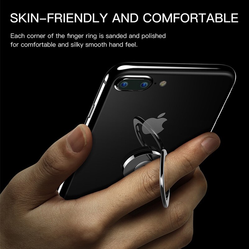 Mini 360 Grad Finger Ring Halfter Metall Telefon Stehen Smartphone Halterung für Xiaomi Redmi Hinweis 8 iPhone 7 8 X praktisch