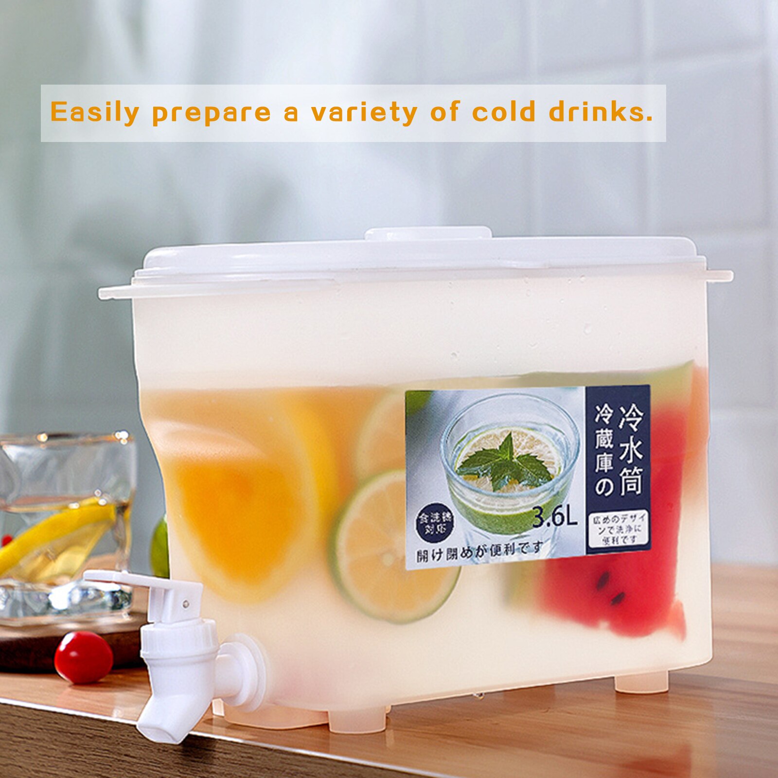 Cold Kettle Fruit Teapot Water Pot Jug With Faucet Large Capacity Plastic Cool Water Bucket Kitchen Drinkware For Kitchen