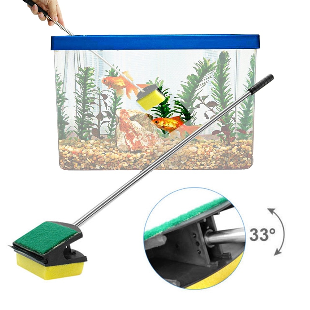 5 in 1 Aquarium Cleaning Tools Aquarium Tank Clean Set Fish Net Gravel Rake Algae Scraper Fork Sponge Brush Glass Cleaner