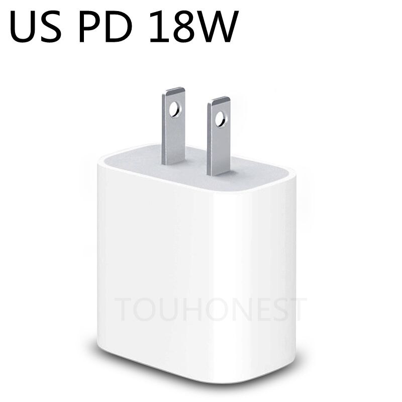 18W PD USB Typ C Schnelle Ladegerät Adapter Für iPhone 11 Profi XR X Xs Max 12 Mini Schnelle PD ladegerät Hafen EU uns UK AU Stecker Reise Zauberstab: 18W uns