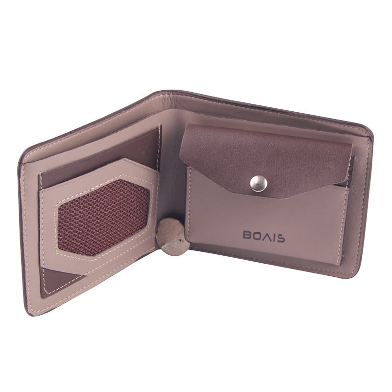 Pu leren minimalistische portemonnee slanke creditcardhouders korte portemonnee heren portemonnees heren effen heren portemonnees